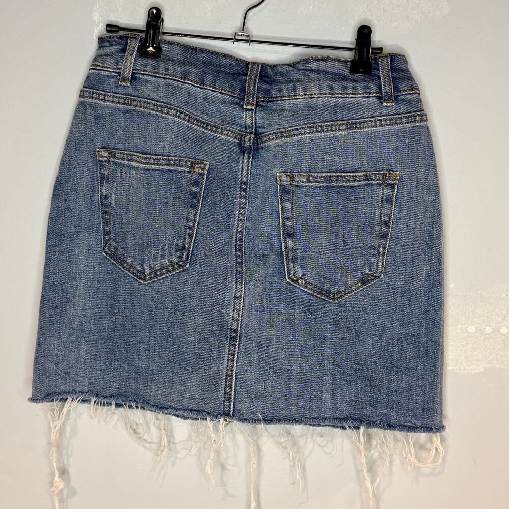 wild fable jean mini skirt sz 4 - Picture 4 of 6